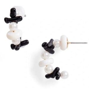 Lele Sadoughi Black and White Earrings